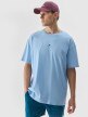 Męski t-shirt z nadrukiem 4F 4FWSS24TTSHM1287 – niebieski