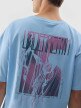 Męski t-shirt z nadrukiem 4F 4FWSS24TTSHM1287 – niebieski