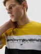 Męski t-shirt z nadrukiem 4F 4FWSS24TTSHM1326 - czarny