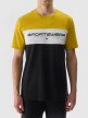 Męski t-shirt z nadrukiem 4F 4FWSS24TTSHM1326 - czarny