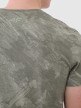 Męski t-shirt z nadrukiem 4F 4FWSS25TTSHM1960 - oliwkowy