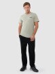 Męski t-shirt z nadrukiem 4F 4FWSS25TTSHM1974 - zielony