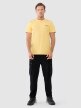 4F Męski tshirt z nadrukiem 4F 4FWSS25TTSHM1974  żółty żółty