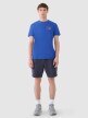 Męski t-shirt z nadrukiem 4F 4FWSS25TTSHM1981 - niebieski