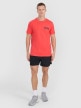 Męski t-shirt z nadrukiem 4F 4FWSS25TTSHM1984 - pomarańczowy