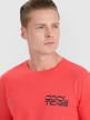 Męski t-shirt z nadrukiem 4F 4FWSS25TTSHM1984 - pomarańczowy