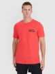 4F Męski tshirt z nadrukiem 4F 4FWSS25TTSHM1984  pomarańczowy Pomarańczowy