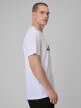 mini: Męski t-shirt z nadrukiem 4F 4FWSS26TTSHM2659 - biały (3)