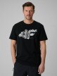  4F Męski tshirt z nadrukiem 4F 4FWSS26TTSHM2659  czarny Czarny