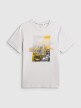 mini: Męski t-shirt z nadrukiem 4F 4FWSS26TTSHM2660 - biały (7)