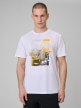 mini: Męski t-shirt z nadrukiem 4F 4FWSS26TTSHM2660 - biały (1)