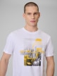 mini: Męski t-shirt z nadrukiem 4F 4FWSS26TTSHM2660 - biały (4)
