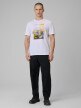 mini: Męski t-shirt z nadrukiem 4F 4FWSS26TTSHM2660 - biały (5)