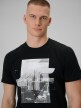 mini: Męski t-shirt z nadrukiem 4F 4FWSS26TTSHM2660 - czarny (4)