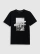 mini: Męski t-shirt z nadrukiem 4F 4FWSS26TTSHM2660 - czarny (7)