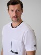 mini: Męski t-shirt z nadrukiem 4F 4FWSS26TTSHM2663 - biały (4)