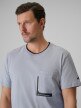 mini: Męski t-shirt z nadrukiem 4F 4FWSS26TTSHM2663 - szary (4)