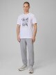 mini: Męski t-shirt z nadrukiem 4F 4FWSS26TTSHM2664 - biały (5)
