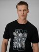 mini: Męski t-shirt z nadrukiem 4F 4FWSS26TTSHM2664 - czarny (3)