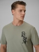 mini: Męski t-shirt z nadrukiem 4F 4FWSS26TTSHM2665 - khaki (3)