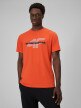  4F Męski tshirt z nadrukiem 4F 4FWSS26TTSHM2666  pomarańczowy Pomarańczowy