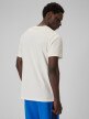 mini: Męski t-shirt z nadrukiem 4F 4FWSS26TTSHM2666 - kremowy (6)