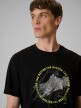 mini: Męski t-shirt z nadrukiem 4F 4FWSS26TTSHM2822 - czarny (3)