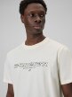 mini: Męski t-shirt z nadrukiem 4F 4FWSS26TTSHM3033 - kremowy (4)