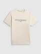 mini: Męski t-shirt z nadrukiem 4F 4FWSS26TTSHM3033 - kremowy (7)