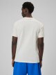 mini: Męski t-shirt z nadrukiem 4F 4FWSS26TTSHM3033 - kremowy (6)