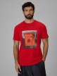 mini: Męski t-shirt z nadrukiem 4F 4FWSS26TTSHM3034 - czerwony (1)