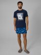 mini: Męski t-shirt z nadrukiem 4F 4FWSS26TTSHM3034 - granatowy (2)