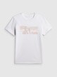 mini: Męski t-shirt z nadrukiem 4F 4FWSS26TTSHM3035 - biały (5)