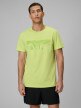  4F Męski tshirt z nadrukiem 4F 4FWSS26TTSHM3035  zielony Zielony