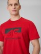 mini: Męski t-shirt z nadrukiem 4F 4FWSS26TTSHM3325 - czerwony (4)
