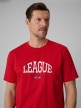 mini: Męski t-shirt z nadrukiem 4F 4FWSS26TTSHM3326 - czerwony (4)