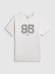 mini: Męski t-shirt z nadrukiem 4F 4FWSS26TTSHM3327 - biały (7)