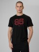  4F Męski tshirt z nadrukiem 4F 4FWSS26TTSHM3327  czarny Czarny