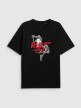 mini: Męski t-shirt z nadrukiem 4F 4FWSS26TTSHM3333 - czarny (5)
