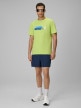 mini: Męski t-shirt z nadrukiem 4F 4FWSS26TTSHM3335 - limonkowy (2)