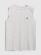 Męski tank top 4F 4FWMM00TSLEM125 - szary