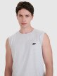 4F Męski tank top 4F 4FWMM00TSLEM125  szary Szary