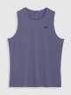 Męski tank top treningowy 4F 4FWAW25TFSLM574 - niebieski