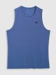 Męski tank top treningowy 4F 4FWAW25TFSLM574 - niebieski