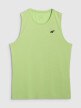 4F Męski tank top treningowy 4F 4FWAW25TFSLM574  zielony Zielony