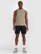 mini: Męski tank top treninowy 4F 4FWAW25TFSLM554 - oliwkowy (2)