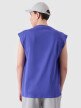 Męski tank top z nadrukiem 4F 4FRSS24TSLEM148 - niebieski
