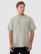 Męski tshirt oversize 4F 4FWSS25TTSHM1961 - oliwkowy