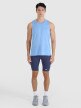 Męskie legginsy do biegania 4F 4FWSS25TFSTM025 - granatowe