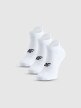  4F Męskie skarpetki treningowe niskie (3pack) 4F 4FWMM00UFSOM374  białe Biały